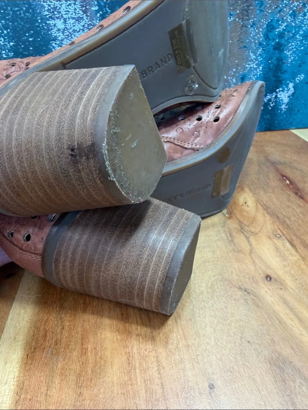 Lucky Brand 2010’s Boho‎ Western Tan Leather Booties 7.5 VGUC